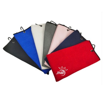 Microfiber Golf Towel (16" X 24") with Carabiner Clip