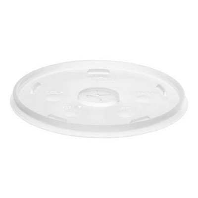 Straw-Slotted Lid, 16-24 Oz. Foam Cup