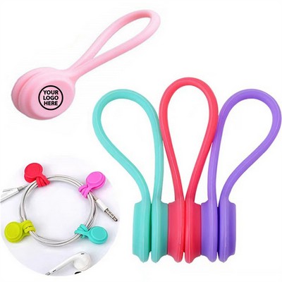 Silicone Magnetic Headphone Cable Ties Organizer