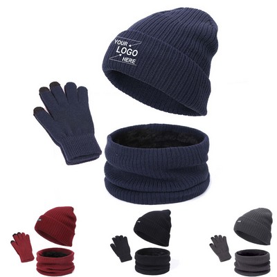 Winter Hat Gloves Scarf Set(Free Shipping)