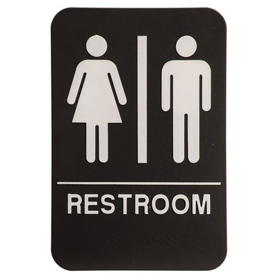 6" x 9" Unisex Accessible Restroom Sign