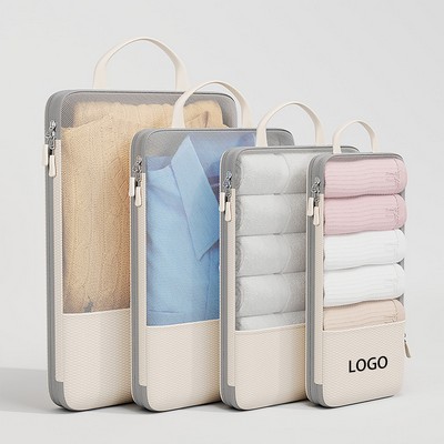Four-Piece Large-Capacity Compressible Travel Packing Set