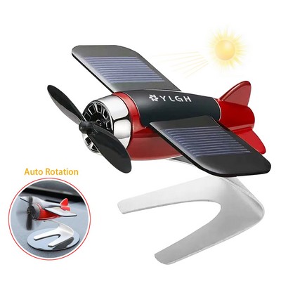 Solar Powered Spinnable Propeller Airplane Toy