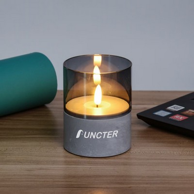 Electronic Candle W/ Flat Slit 3 x 4 Inch