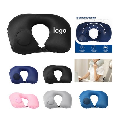 Inflatable U Type Cool Press Portable Neck Protector