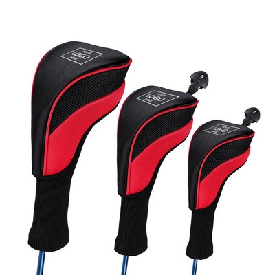 Mesh Golf Club Head Covers Set