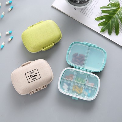 Portable 8-compartment Sealed Pill Box