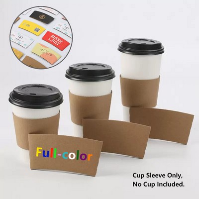 12/16oz Custom Disposable Coffee Cup Sleeves