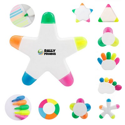 5 in 1 Fluorescent Markers Highlighter