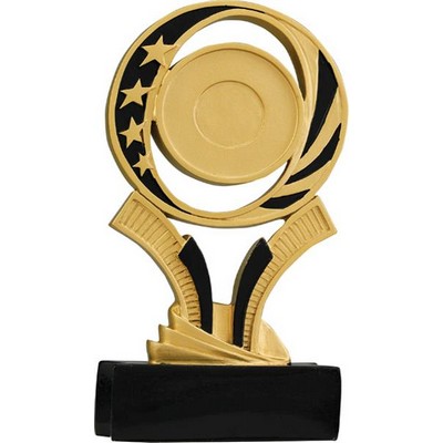 Midnight Star Resin 2" Mylar Holder Award - 6"