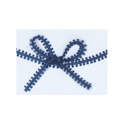 Navy Picot Braid Ribbon