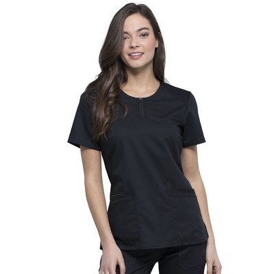 Cherokee - Workwear Revolution - Women's 3-Pocket Round Neck Top