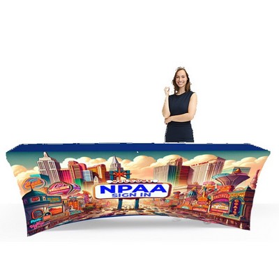 8' Stretch Table Covers in Full Color Overall