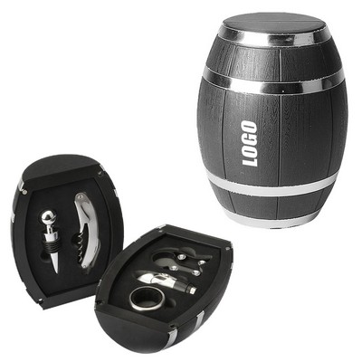 5 IN 1 Wine Opener With Silver Barrel