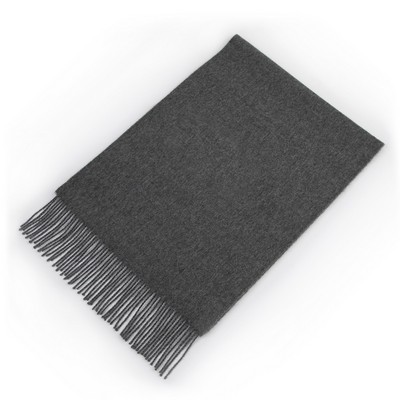 Dark Grey Alpaca Blend Scarf