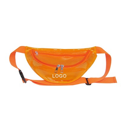 Imprinted Translucent Color Fanny Packs