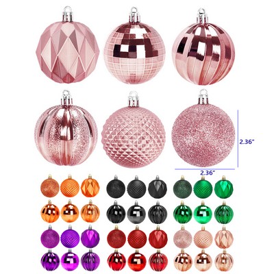 Plastic Christmas Ball Ornament Sets