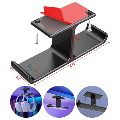 Headphone Stand Hanger Under Desk