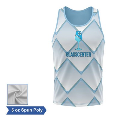 Sublimation Spun Polyester (Cotton Touch) Classic Tank Top - Men, Women, Ki