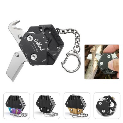 Mini Multitool Folding Tool with Keychain