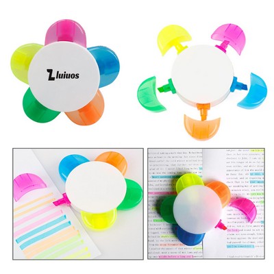 Petal Shaped Watercolor Highlighter Pen