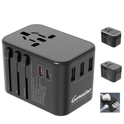 Ultimate Global Travel Adapter with Type-C Fast Charging