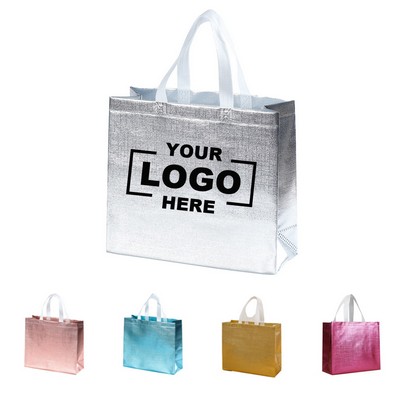 Laser-Printed Multi-Tone Textured Non-Woven Gift Tote(Free Shipping)