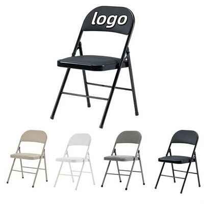 Black Foldable Iron & PVC Chairs