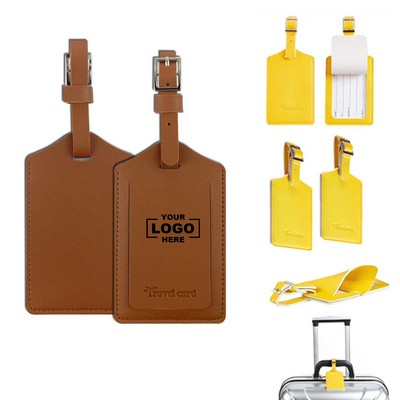 Premium Faux Leather Luggage Tag