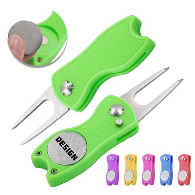 Foldable ABS Golf Divot Repair Tool