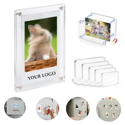 Simple Mini Magnetic Plastic Photo Frame Acrylic Mini Film Picture Frame