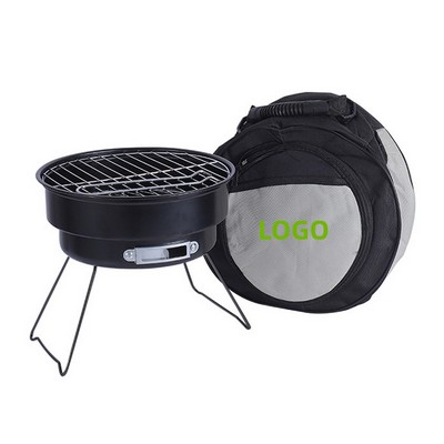 Portable Charcoal Grill And Cooler Tote