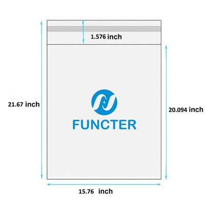 15.76 x 21.67 Inch OPP Self Sealing Cellophane Bags
