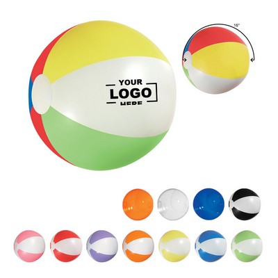 16 Inch Inflatable Six Color Ball Kids Beach Ball Outdoor Sports
