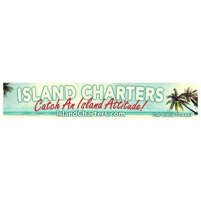 Full Color Bumper Sticker | Rectangle | 2 3/4" x 15" | White Vinyl