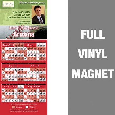 Arizona Pro Baseball Schedule Vinyl Magnet (3 1/2"x8 1/2")