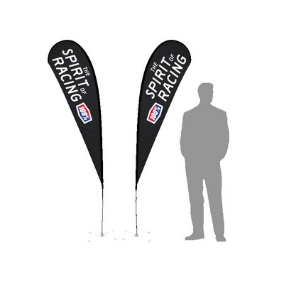 7ft TearDrop Flag W/ Double Sided Printing