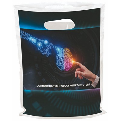 2-Sided Digital Full Color Die Cut Plastic Bag