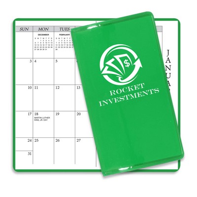 Translucent Vinyl Monthly Pocket Planner