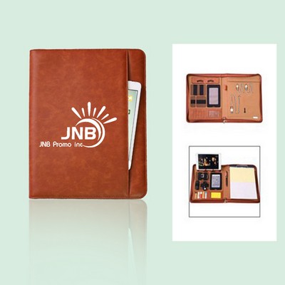 PU Leather Business Travel Portfolio Organizer