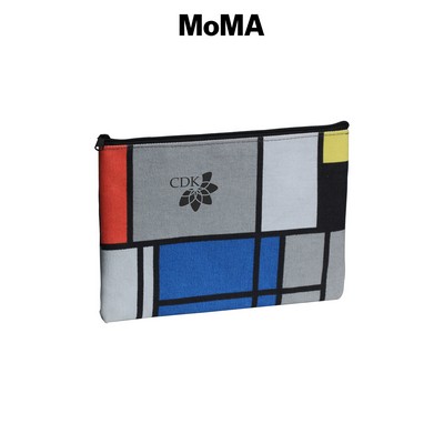 MoMA Mondrian Zio-Top Cotton Canvas Pouch