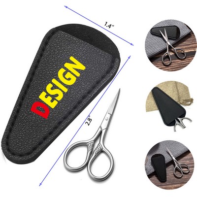 Small Stainless Steel Scissors with Pu Bag