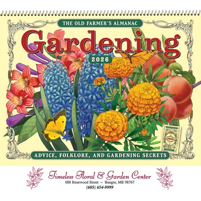 The Old Farmer's Almanac® Gardening: 2026 Spiral Bound