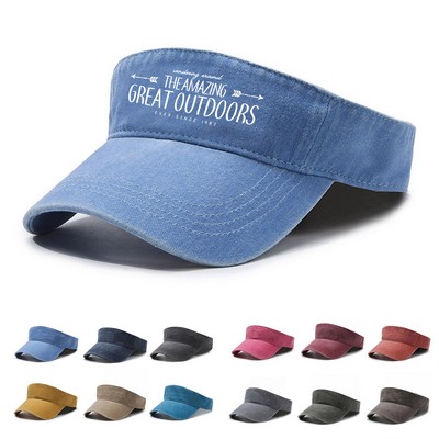 Cotton Sun Visor Cap
