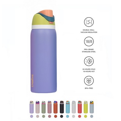 32oz Insulation Water Bottle W/Straw