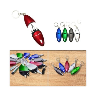 Multi-Tool Keychain with Pen, LED & Screwdriver