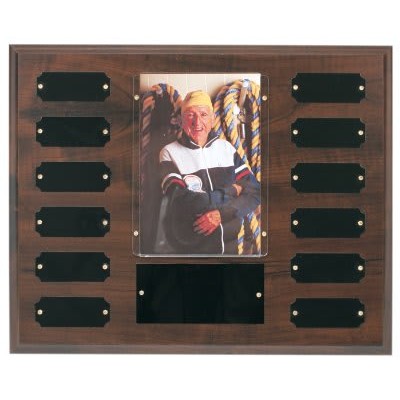 Photo Holder, Completed Cherry Finish Perpetual Plaque