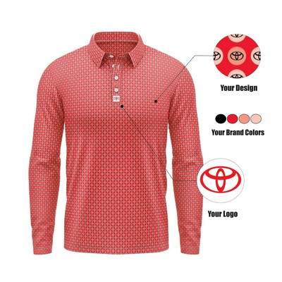 Men's Premium Custom Branded Polo Full Sleeve