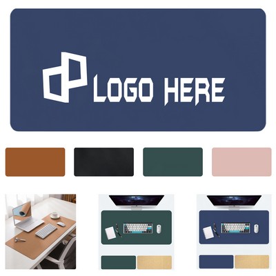 Large Size Pu Leather Desk Mouse Pad