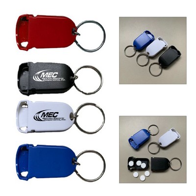 Travel Pill Organizer with Keychain
